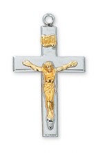 SS TUTONE CRUCIFIX