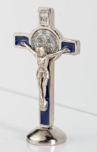 ST. BENEDICT BLUE 3'' CROSS