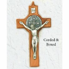 ST BENEDICT CLASSIC WOOD CRUCIFIX