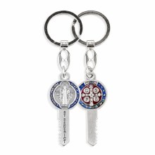 ST BENEDICT KEY SHAPED KEY CHAIN