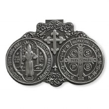 ST BENEDICT MEDAL VISOR CLIP