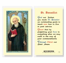 ST BENEDICT PRAYER CARD