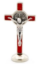 ST. BENEDICT RED 3'' CROSS