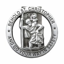 ST CHRISTOPHER ROUND VISOR CLIP