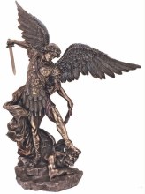 ST. MICHAEL 29'' COLD CAST BRONZE