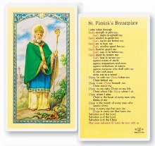 ST PATRICK'S BREASTPLATE PRAYER CARD