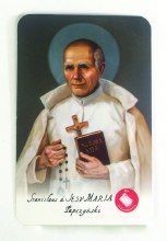 ST STANISLAUS PAPCZYNSKI RELIC PRAYER CARD