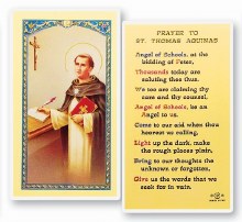 ST THOMAS AQUINAS PRAYER CARD