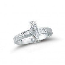 STERLING CRUCIFIX RING SIZE 10