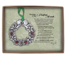 STORY OF CHRISTMAS WREATH ORNAMENT