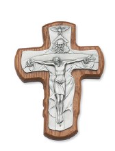 TRINITY WALNUT CRUCIFIX 5 1/2"