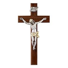 CRUCIFIX WITH TWO-TONE CORPUS