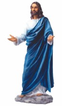 WELCOMING CHRIST BLUE ROBE 12"