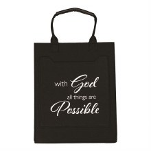 WITH GOD ALL THINGS FELT TOTE