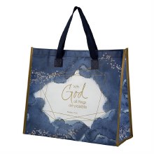 WITH GOD ALL THINGS ARE POSSIBLE TOTE BAG