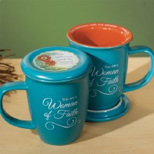 WOMAN OF FAITH MUG & COASTER