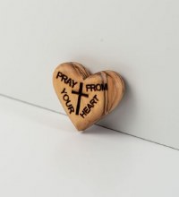 WOOD HEART PRAY FROM THE HEART