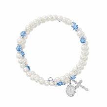 ZIRCON/ PEARL WRAP BRACELET