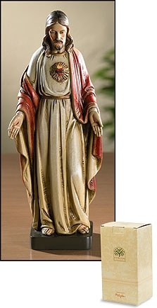 TOSCANA 8" SACRED HEART STATUE