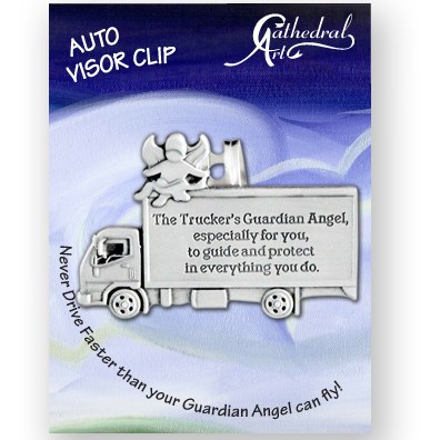 TRUCKER'S GUARDIAN ANGEL VISOR CLIP
