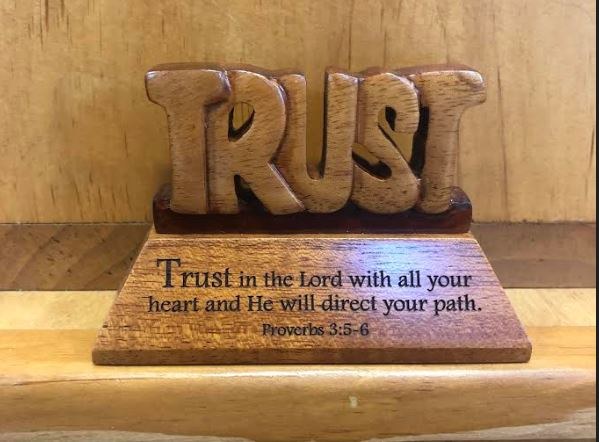 TRUST STANDING PLAQUE