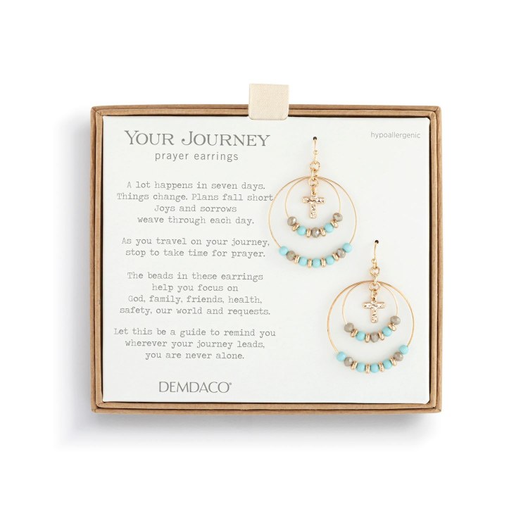 TURQUOISE PRAYER EARRINGS
