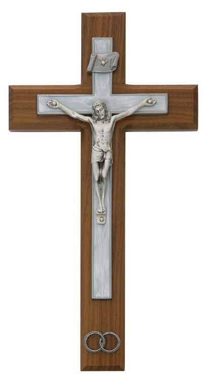 10'' WEDDING RING CROSS