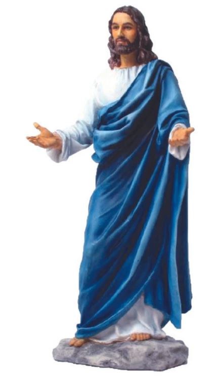 WELCOMING CHRIST BLUE ROBE 12"
