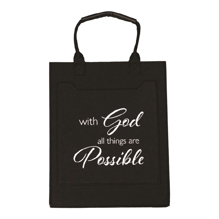 WITH GOD ALL THINGS FELT TOTE