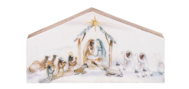 WOOD BLOCK NATIVITY SCENE