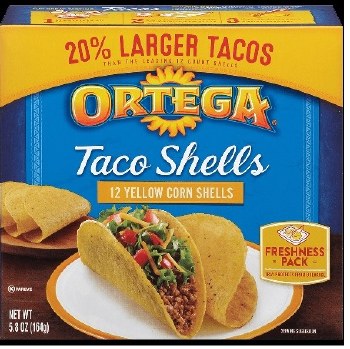 Ortega Yellow Taco Shells 12 pack