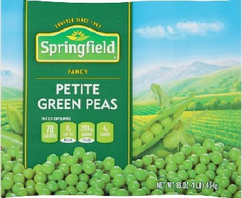 Springfield Petite Peas 16 oz