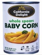 Cal. D. Whole Baby Corn 15 oz