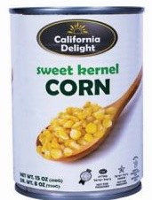 Cali.  Whole Corn Kernels 15 oz