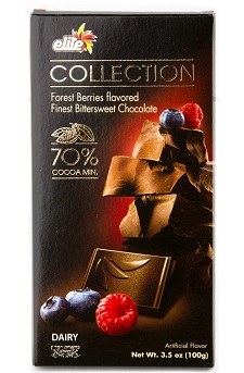 Elite Choc. Berries 70 % 3.5 oz