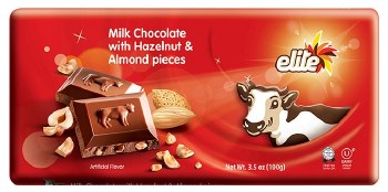 Elite Milk Chocolate With Nuts 3.5 oz