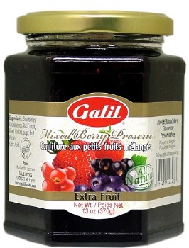 Galil Mixed Berry Preserve 13 oz