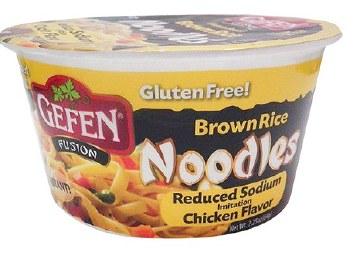 Gefen Noodles Bowl Low Sod 2.25 oz
