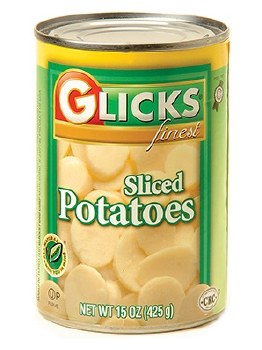 Glicks Sliced Potatoes 15 oz