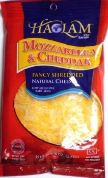 Haolam Mozzarella &amp; Cheddar 8 oz   Shredded