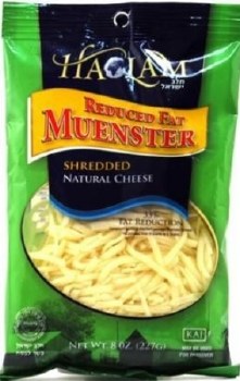 Haolam  Muenster Shredded 8 oz   Reduced Fat