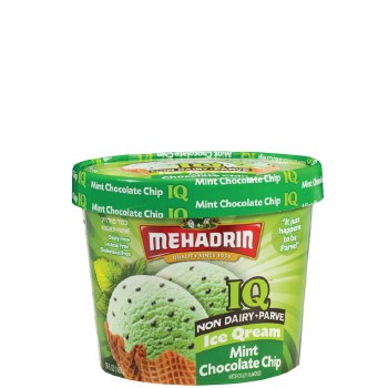 Mehadrin Mint Chocolate Chip Parve Ice Cream   56 oz