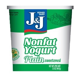 J &amp; J Yogurt Plain 32 oz