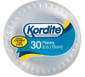 Kordite 6"  Plates 30 pcs