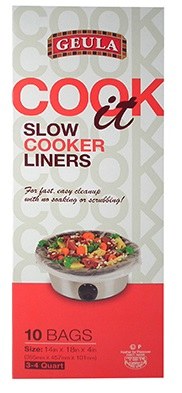 Geula Small Slow Cooker Liners (Red)