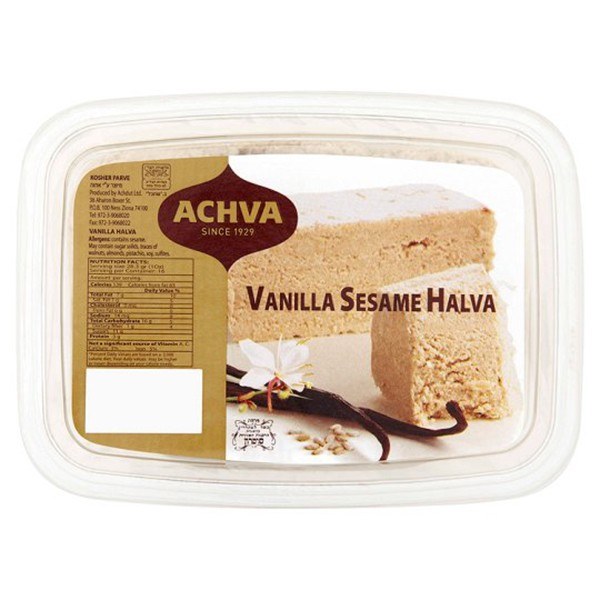 Achva Vanilla Halva 16 oz SAMI'S FAIRFAX GROCERY