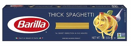 Barilla Spaghetti Thick 1 lb