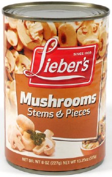 Liebers Mushrooms Stems 8 oz