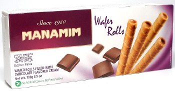 Manamim Wafer Rolls Chocolate 100 g