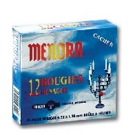 Menora Shabbat Candles 12 candles